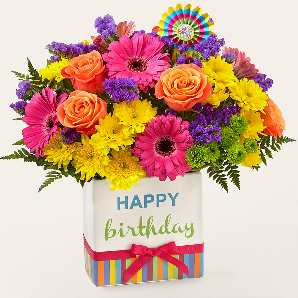 Birthday Brights Bouquet – Oopsie Daisy Florist, Raeford NC