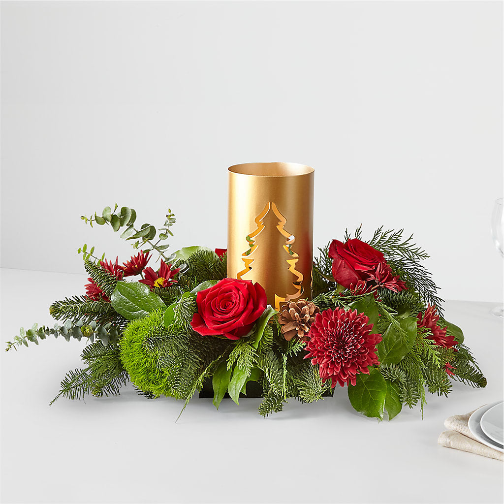 Toast the Season Centerpiece – Oopsie Daisy Florist, Raeford NC