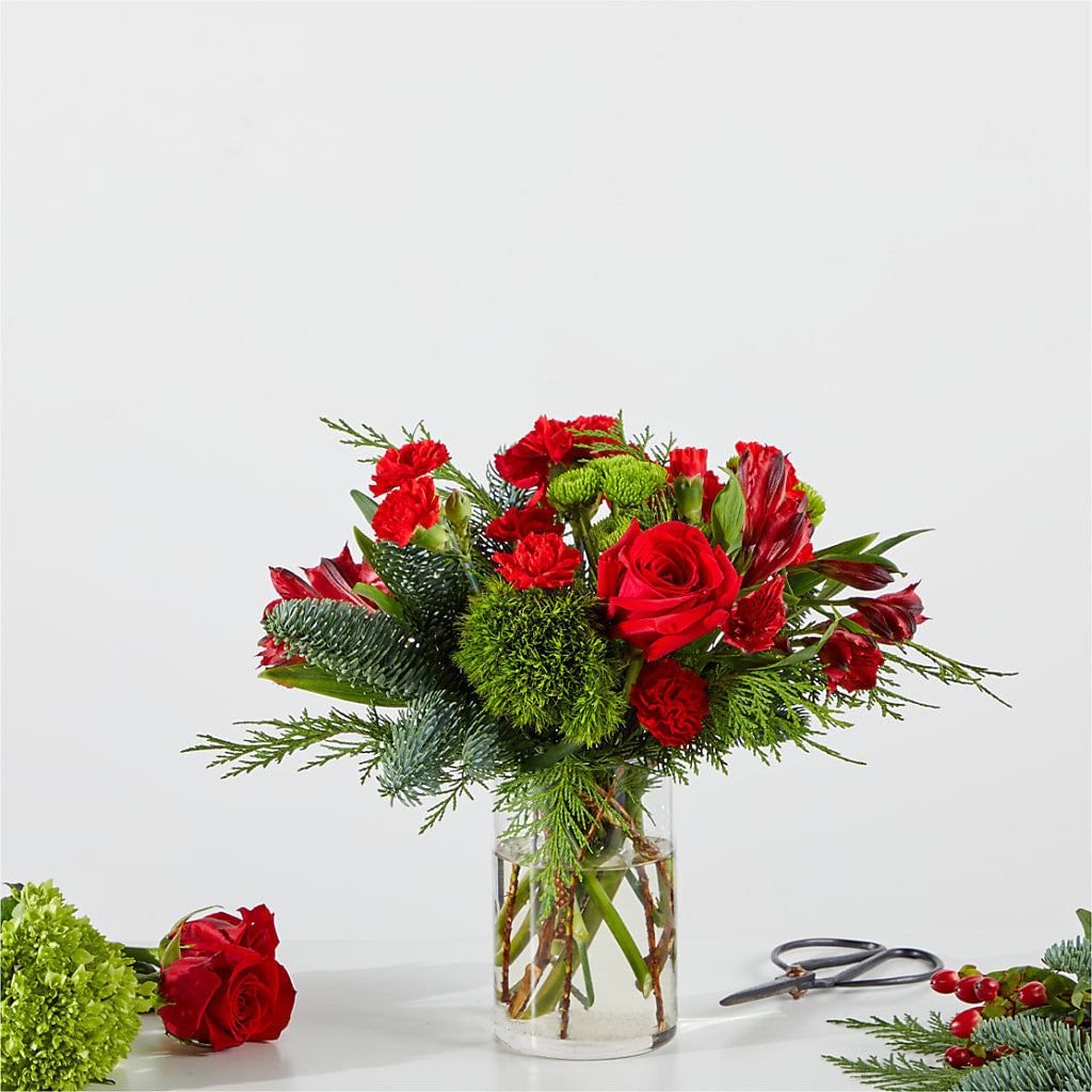 Merry Moment Bouquet – A Florist Original – Oopsie Daisy Florist, Raeford NC