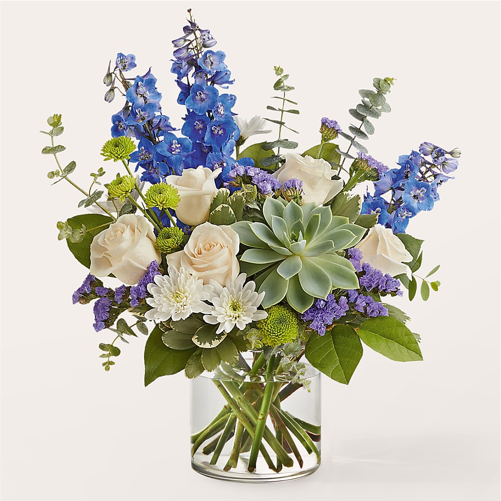 Cerulean Waves Bouquet – Oopsie Daisy Florist, Raeford NC