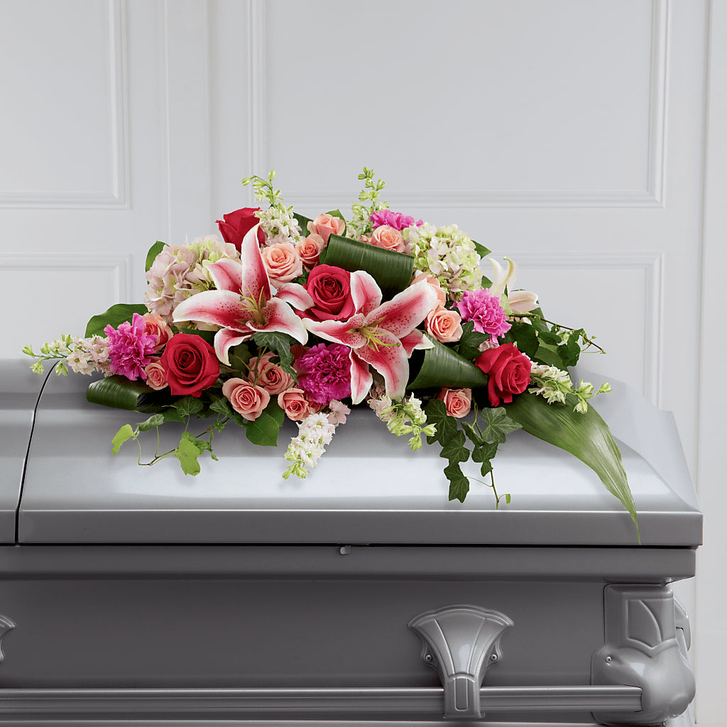 Splendid Grace Casket Spray – Oopsie Daisy Florist, Raeford NC