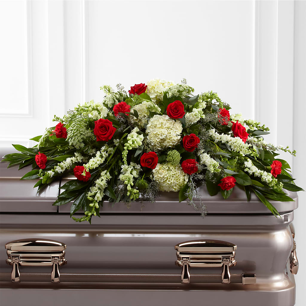 Sincerity Casket Spray – Oopsie Daisy Florist, Raeford NC