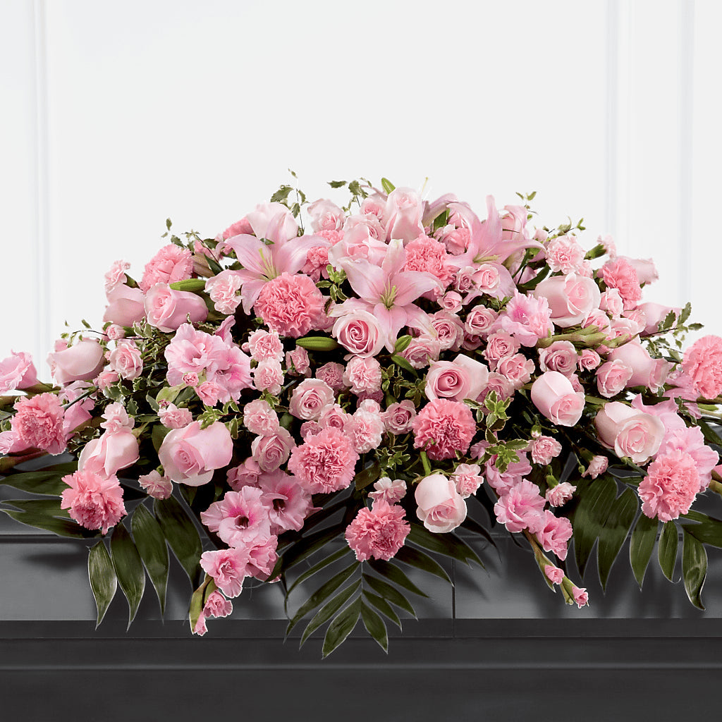 Garden of Comfort Casket Spray (Standard) – Oopsie Daisy Florist, Raeford NC
