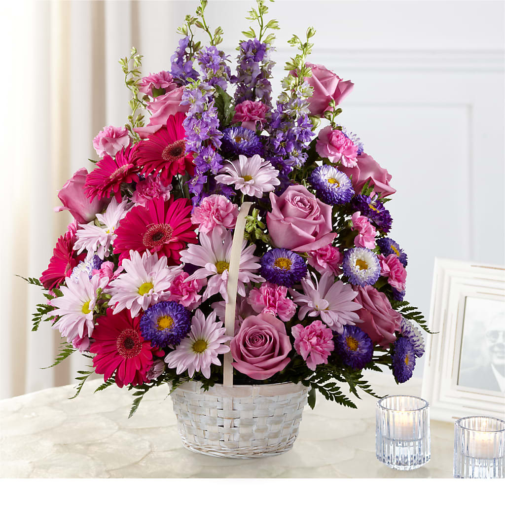 Pastel Peace Basket – Oopsie Daisy Florist, Raeford NC