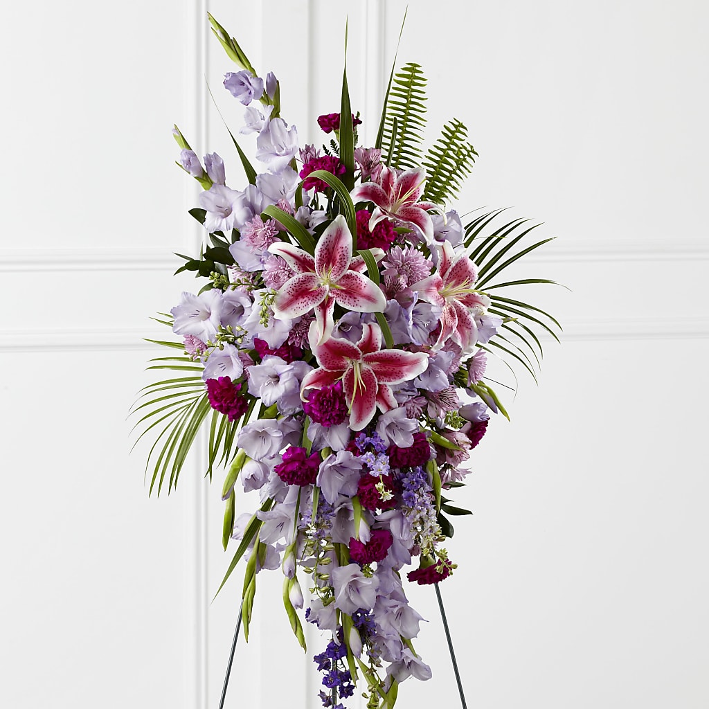 Tender Touch Standing Spray – Oopsie Daisy Florist, Raeford NC
