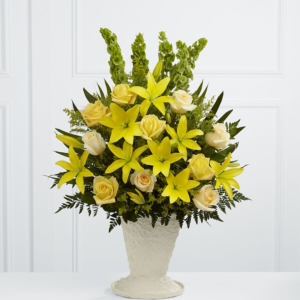 Golden Memories Arrangement – Oopsie Daisy Florist, Raeford NC