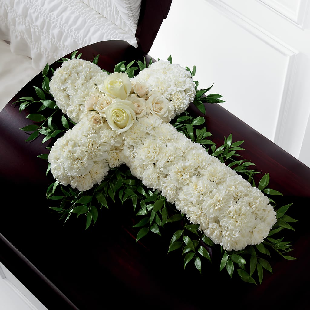 Peaceful Memories Casket Spray (Standard) – Oopsie Daisy Florist, Raeford NC