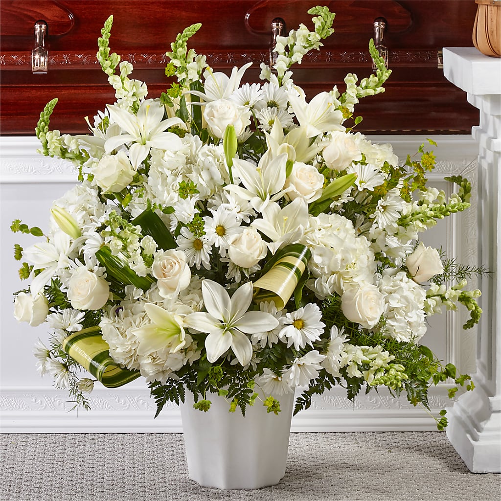 Thoughts of Tranquility Floor Basket – Oopsie Daisy Florist, Raeford NC