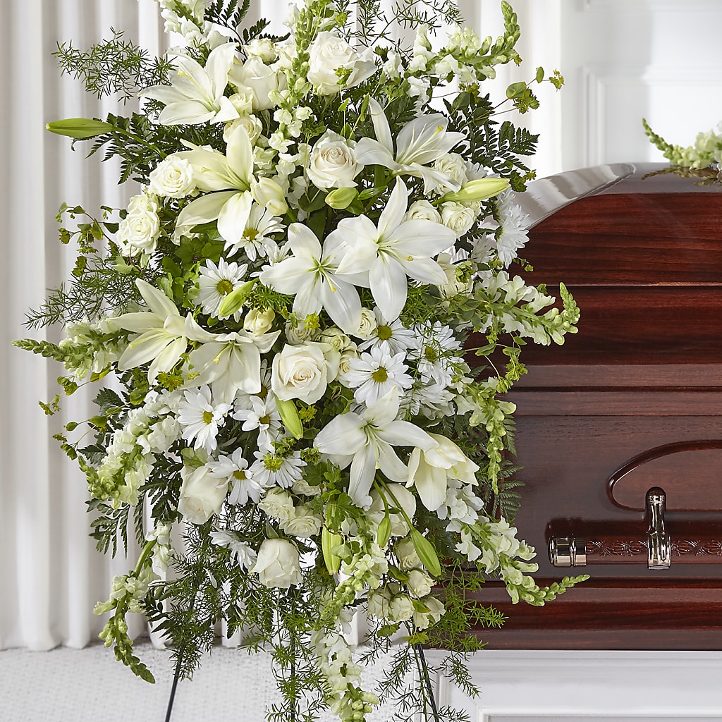 Loving Thoughts Standing Spray – Oopsie Daisy Florist, Raeford NC