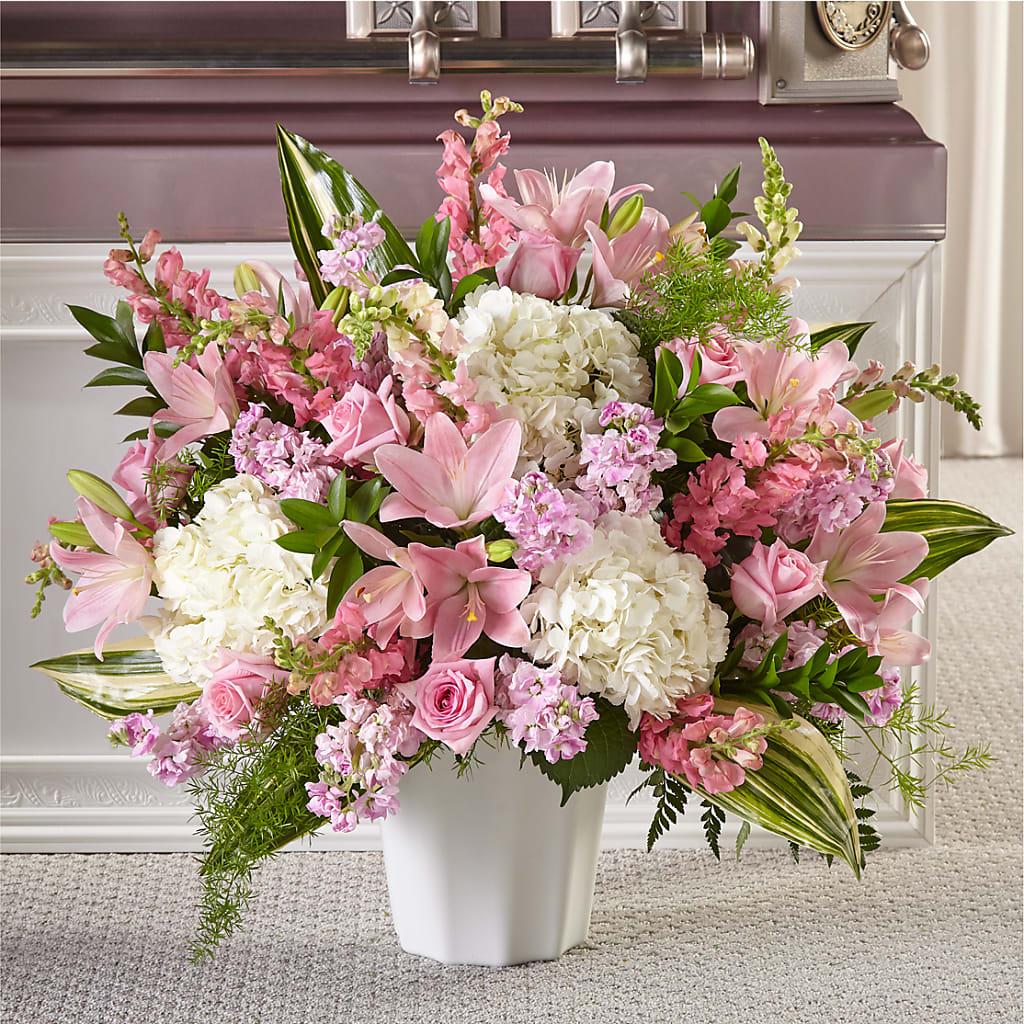 Simply Serene Floor Basket – Oopsie Daisy Florist, Raeford NC