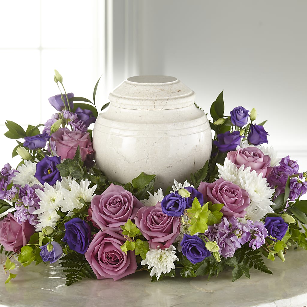 Blooming Sympathy Cremation Adornment – Oopsie Daisy Florist, Raeford NC