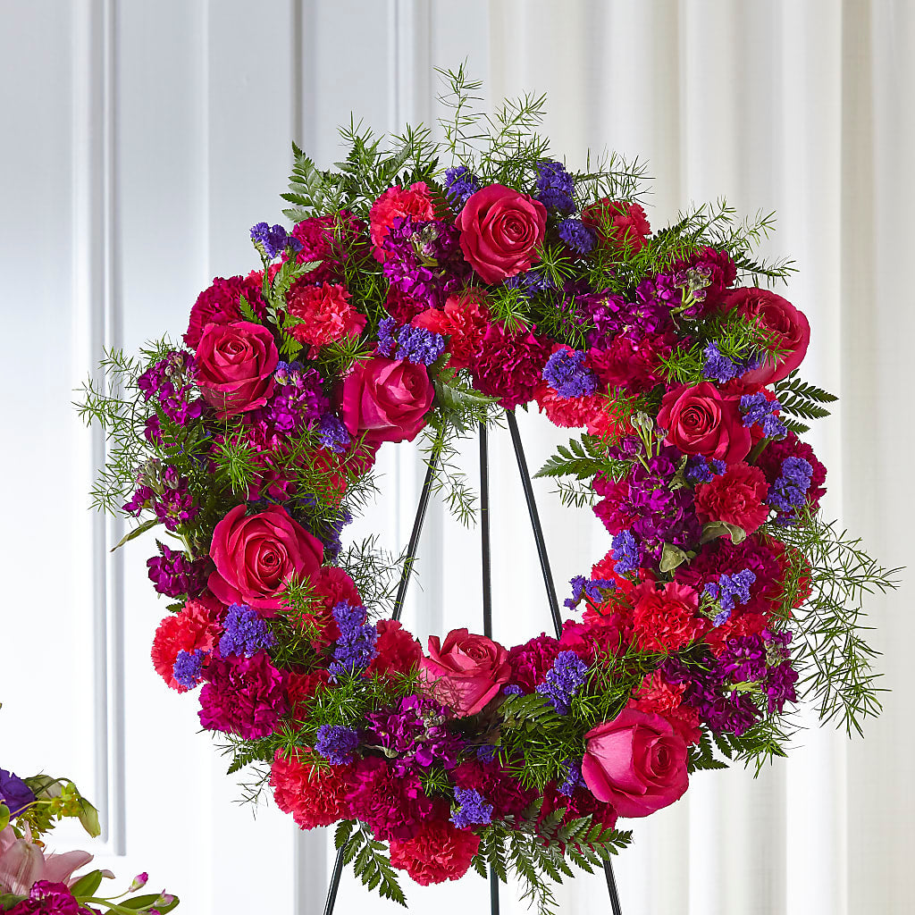 Calming Colors Wreath – Oopsie Daisy Florist, Raeford NC