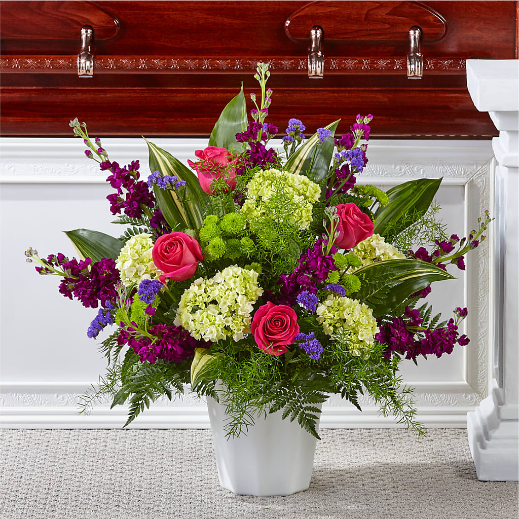 Beautiful Horizons Floor Basket – Oopsie Daisy Florist, Raeford NC