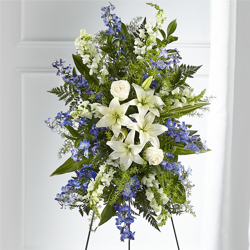 Faithful Friend Standing Spray – Oopsie Daisy Florist, Raeford NC