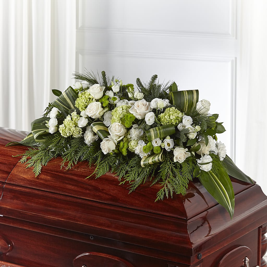 Hopeful Gesture Casket Spray – Oopsie Daisy Florist, Raeford NC
