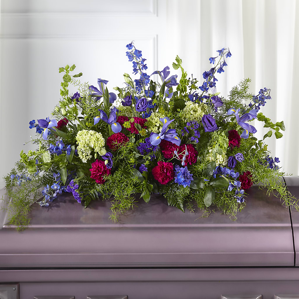 Always Treasured Casket Spray – Oopsie Daisy Florist, Raeford NC