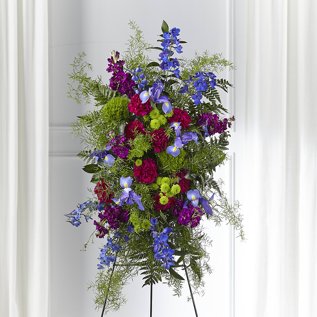 Heavenly Skies Standing Spray – Oopsie Daisy Florist, Raeford NC