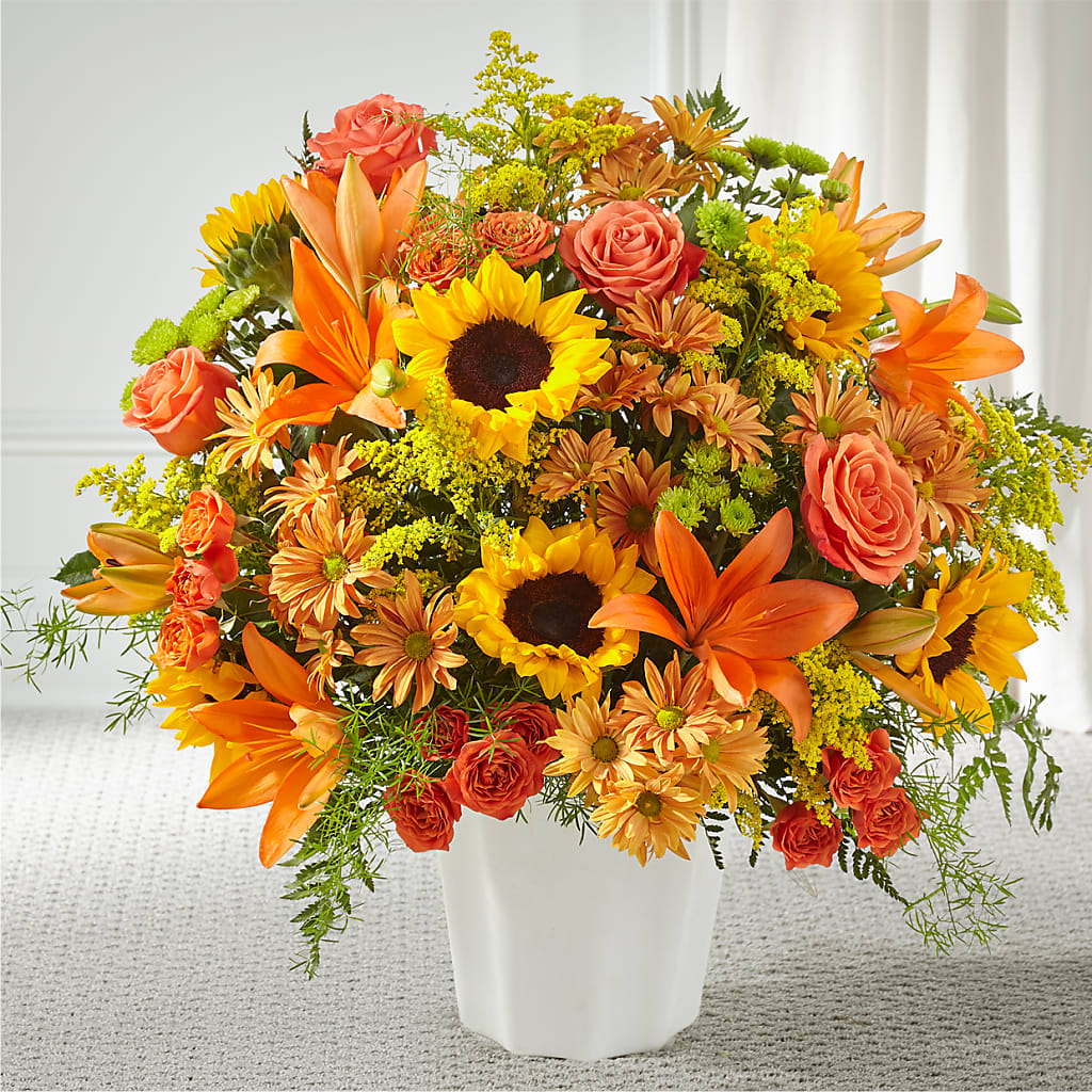 Harvest Thoughts Floor Basket – Oopsie Daisy Florist, Raeford NC