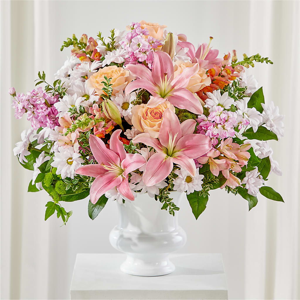 Heartfelt Gesture Urn Arrangement – Oopsie Daisy Florist, Raeford NC