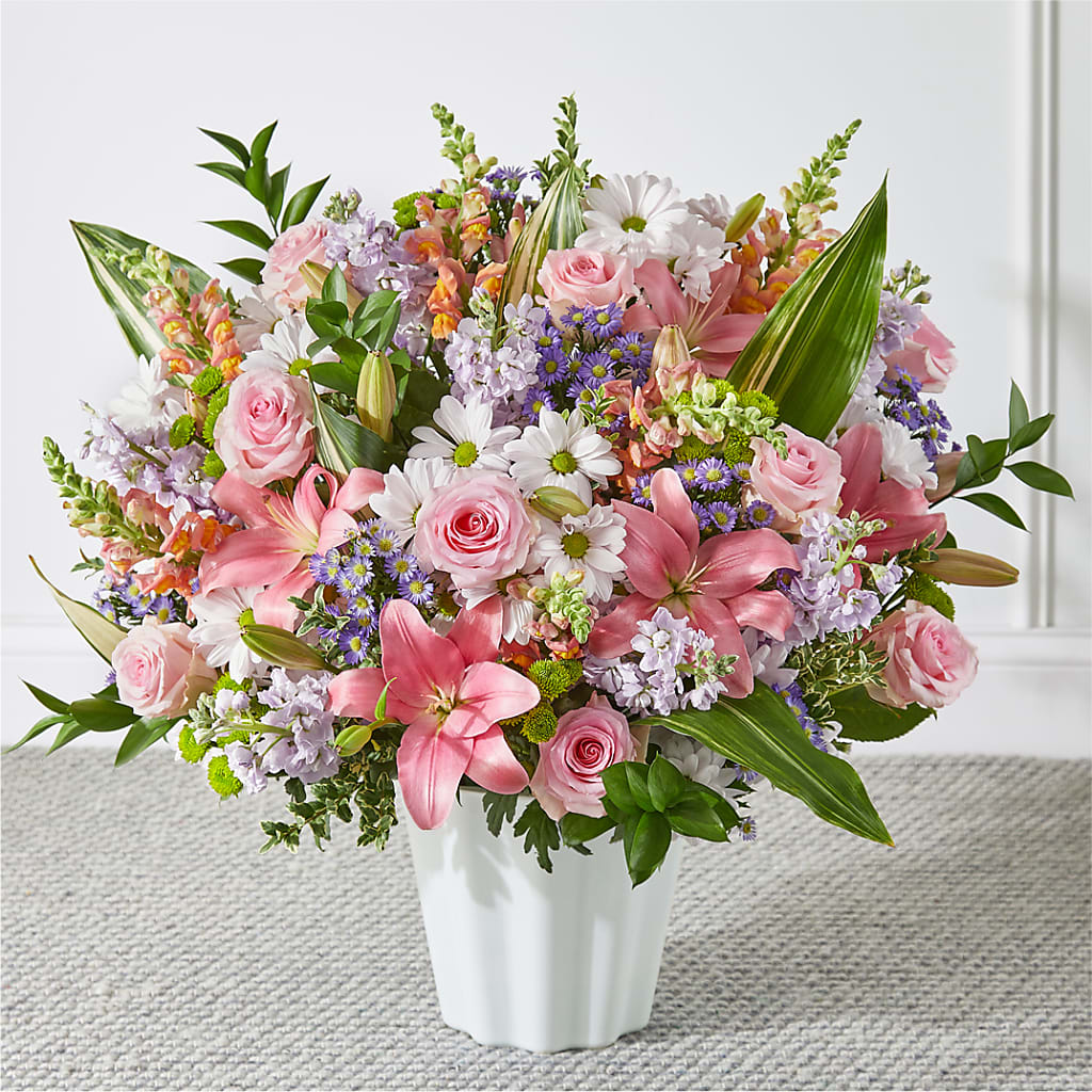 Abundant Compassion Floor Basket – Oopsie Daisy Florist, Raeford NC