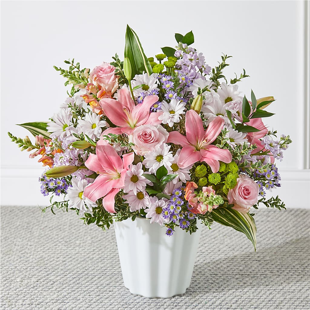 Abundant Compassion Floor Basket – Oopsie Daisy Florist, Raeford NC