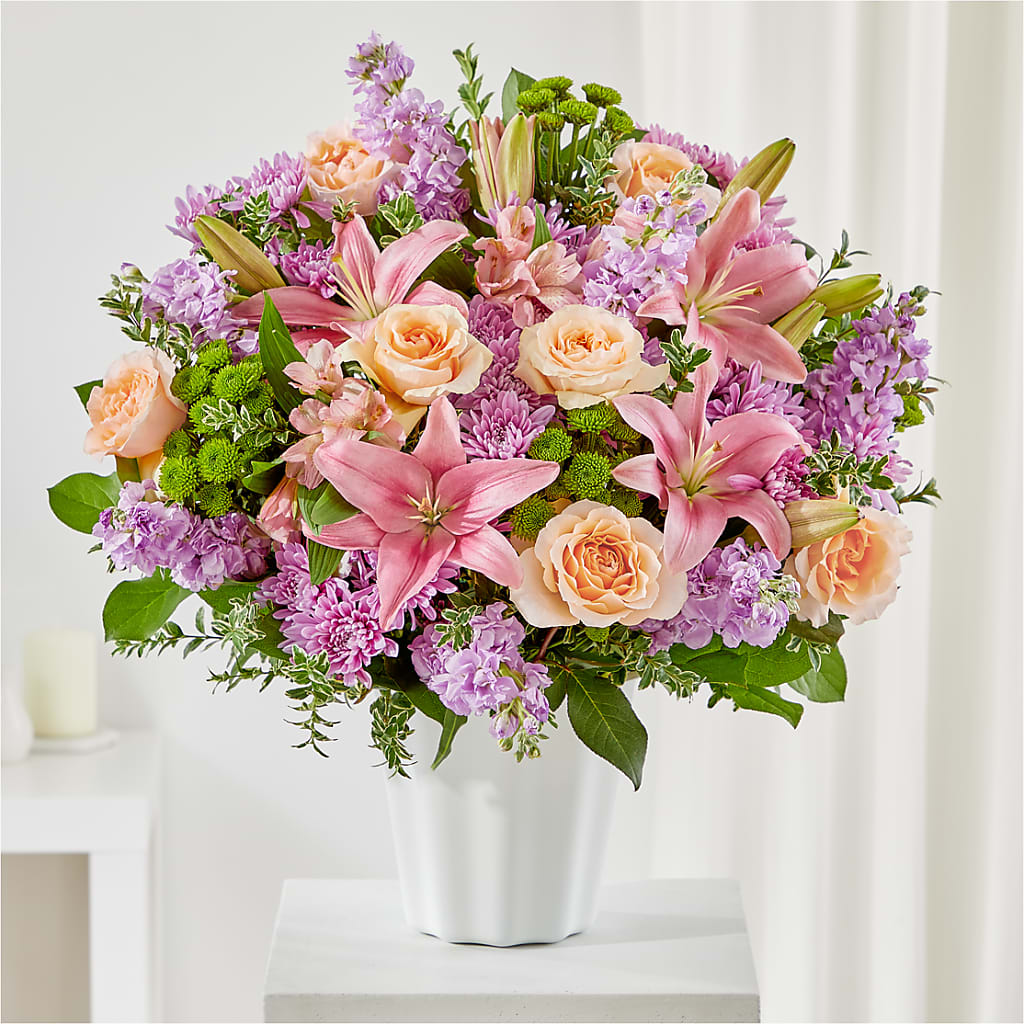 Supportive Embrace Tabletop Basket – Oopsie Daisy Florist, Raeford NC
