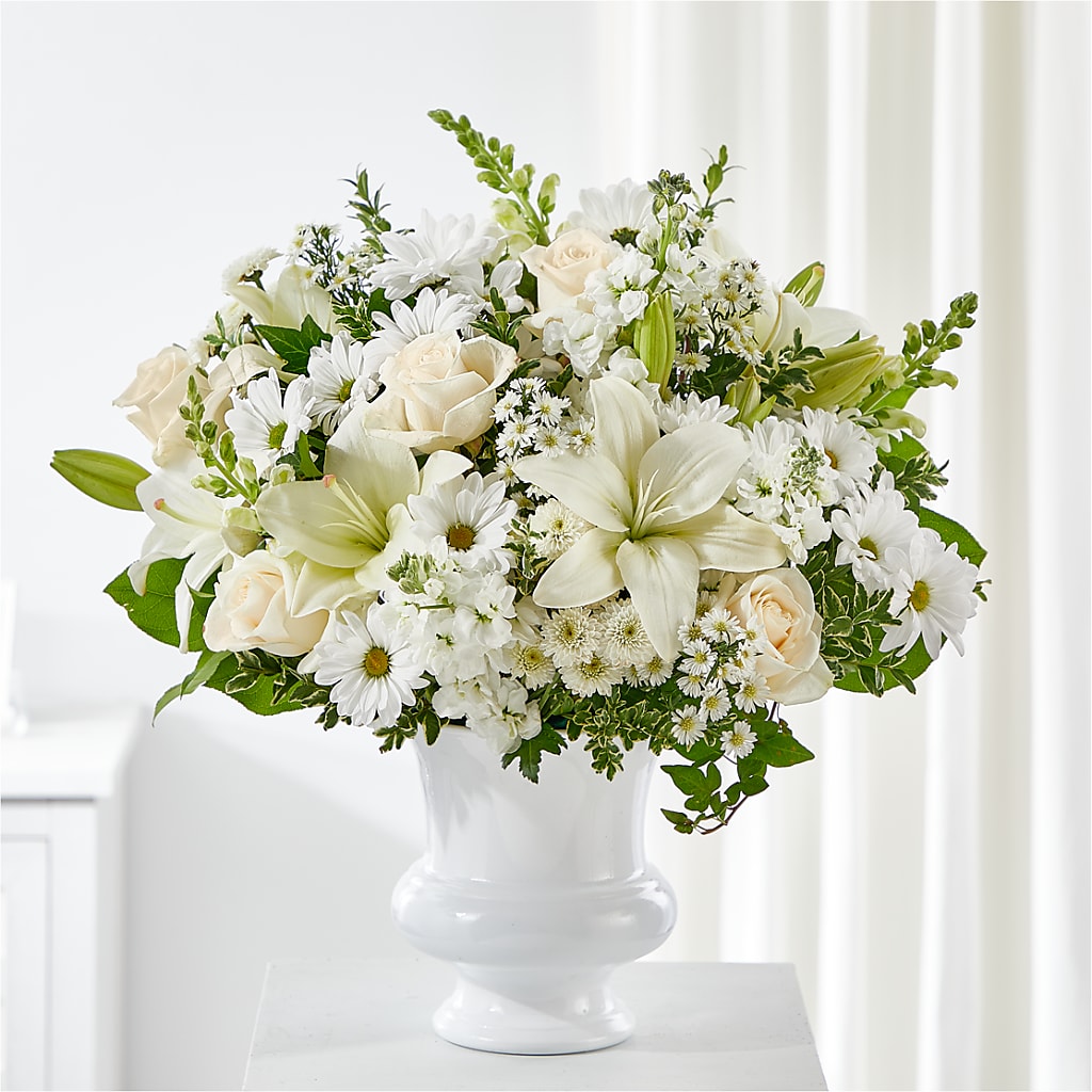 Uplifting Urn Arrangement – Oopsie Daisy Florist, Raeford NC
