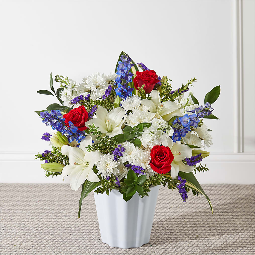 Consoled Floor Basket – Oopsie Daisy Florist, Raeford NC