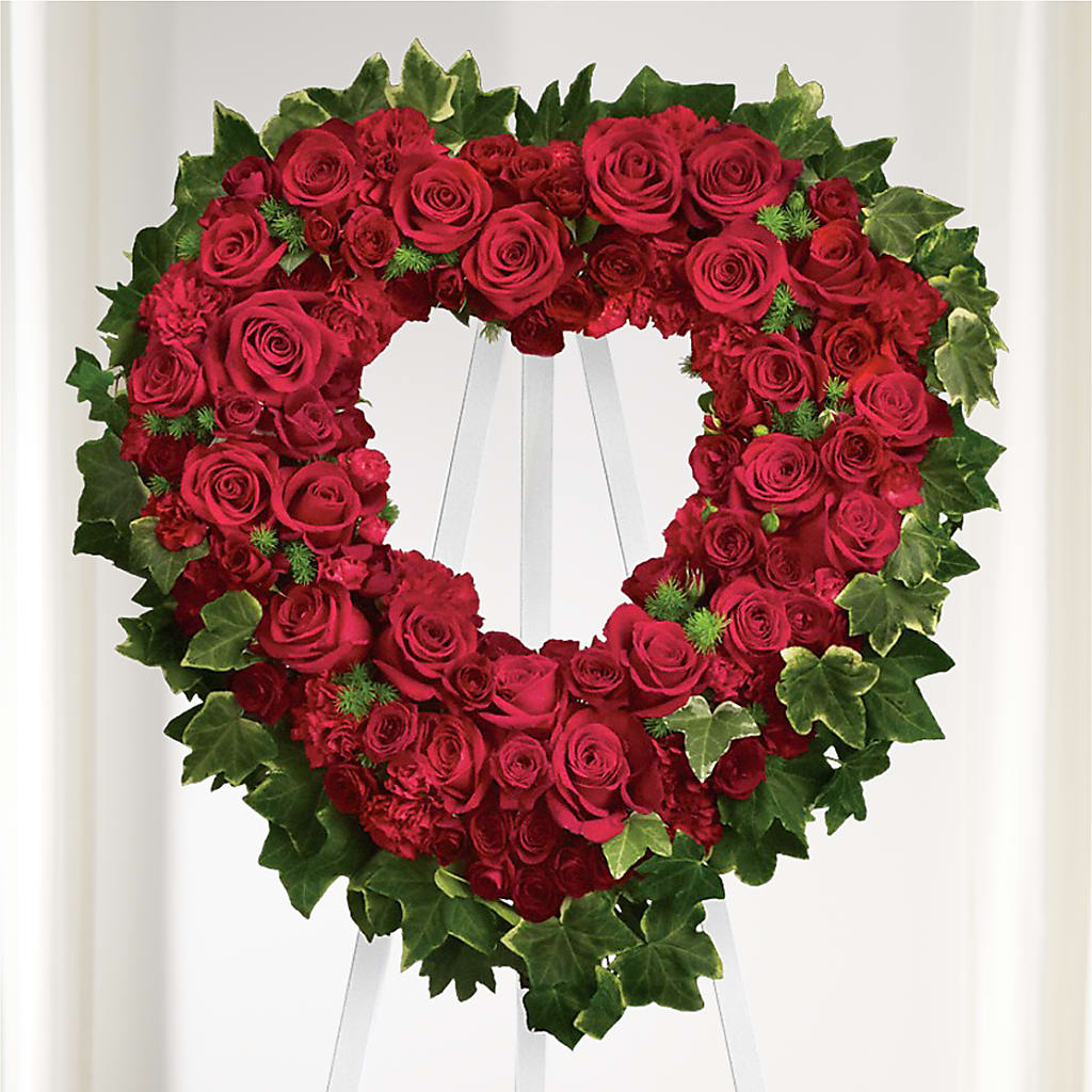 Wholehearted Standing Spray – Oopsie Daisy Florist, Raeford NC