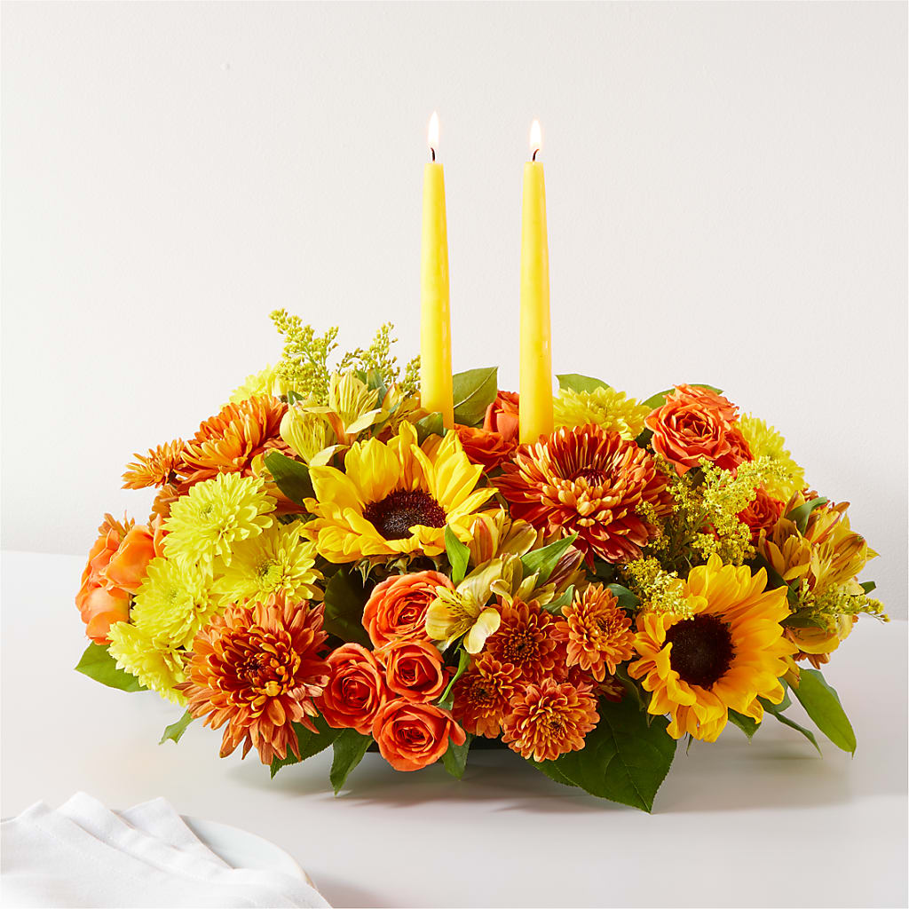 Autumn Harmony Centerpiece – Oopsie Daisy Florist, Raeford NC