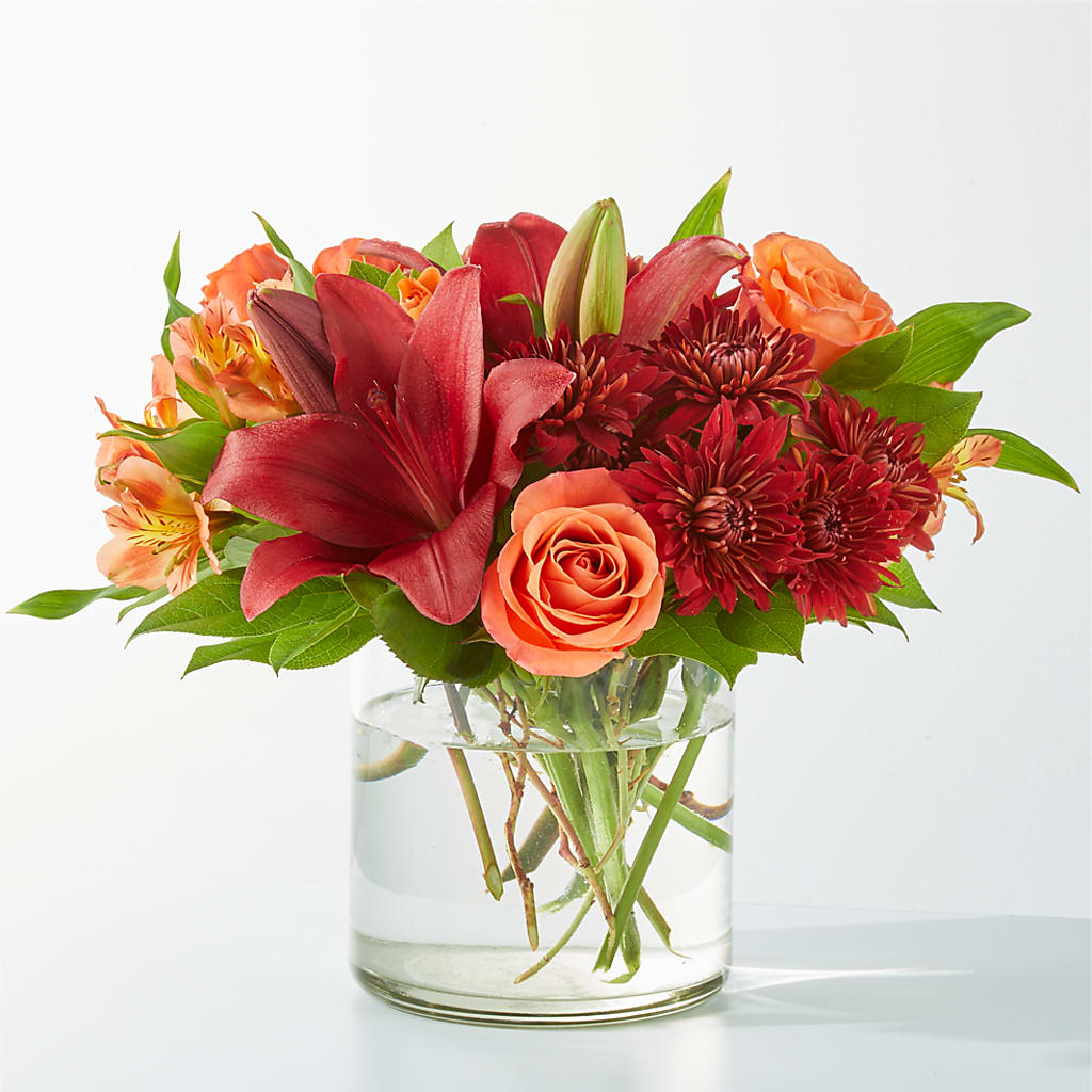 Crimson Leaves Bouquet – Oopsie Daisy Florist, Raeford NC