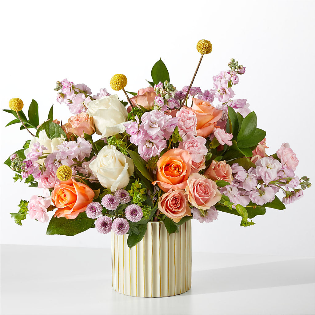 French Market Bouquet with Ivory Vase – Oopsie Daisy Florist, Raeford NC