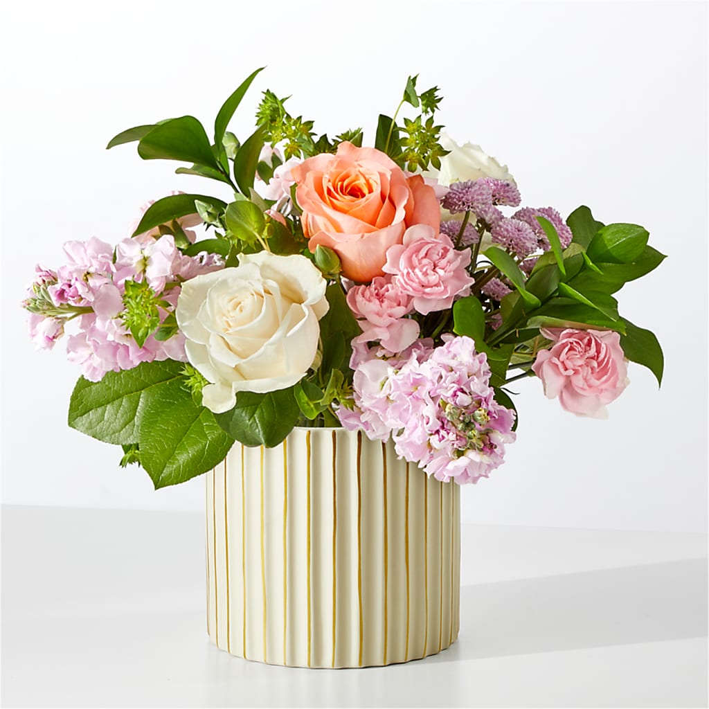 French Market Bouquet with Ivory Vase – Oopsie Daisy Florist, Raeford NC