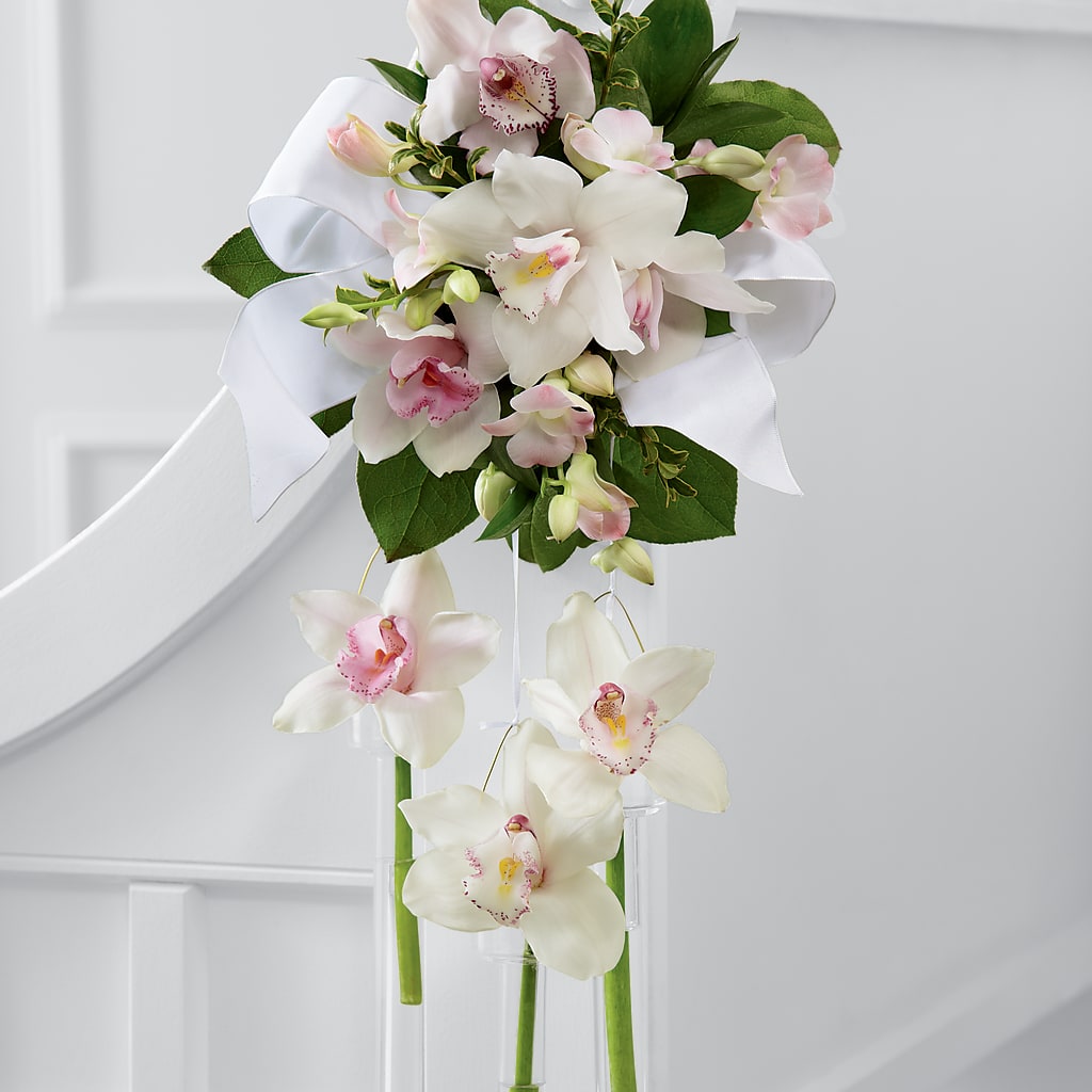 Perfect Entrance Pew Arrangement – Oopsie Daisy Florist, Raeford NC