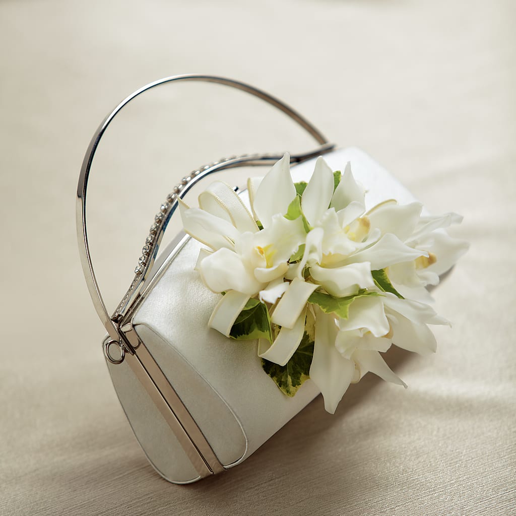White Purse Decor – Oopsie Daisy Florist, Raeford NC