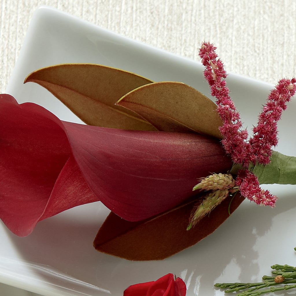 Red Calla Boutonniere – Oopsie Daisy Florist, Raeford NC