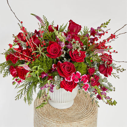 Big Red Bow Bouquet –  Oopsie Daisy Florist, Raeford NC