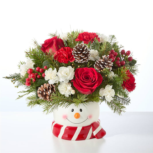 Jolly Snowman Bouquet –  Oopsie Daisy Florist, Raeford NC