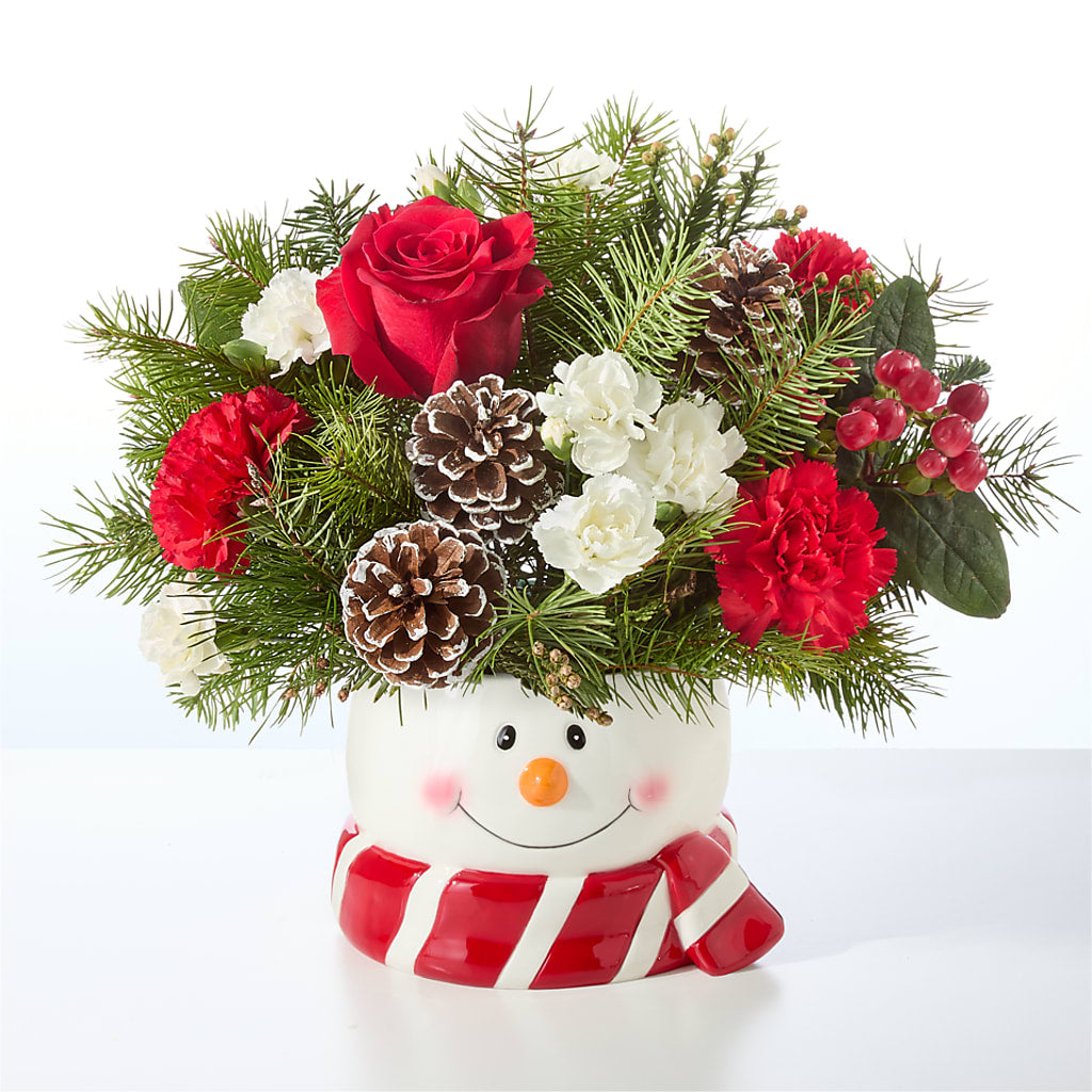 Jolly Snowman Bouquet –  Oopsie Daisy Florist, Raeford NC