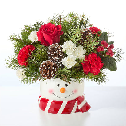 Jolly Snowman Bouquet –  Oopsie Daisy Florist, Raeford NC