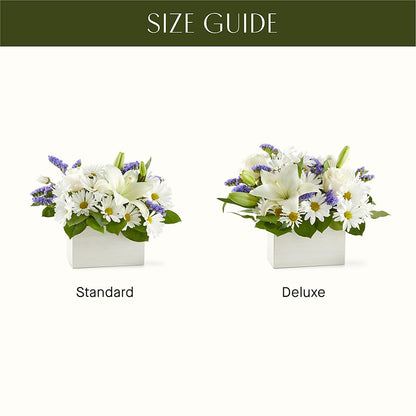 Beyond Blue Box Bouquet –  Oopsie Daisy Florist, Raeford NC