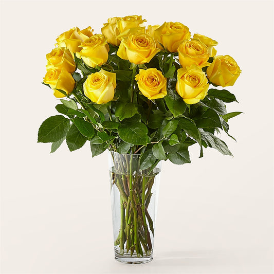 Long Stem Yellow Rose Bouquet –  Oopsie Daisy Florist, Raeford NC
