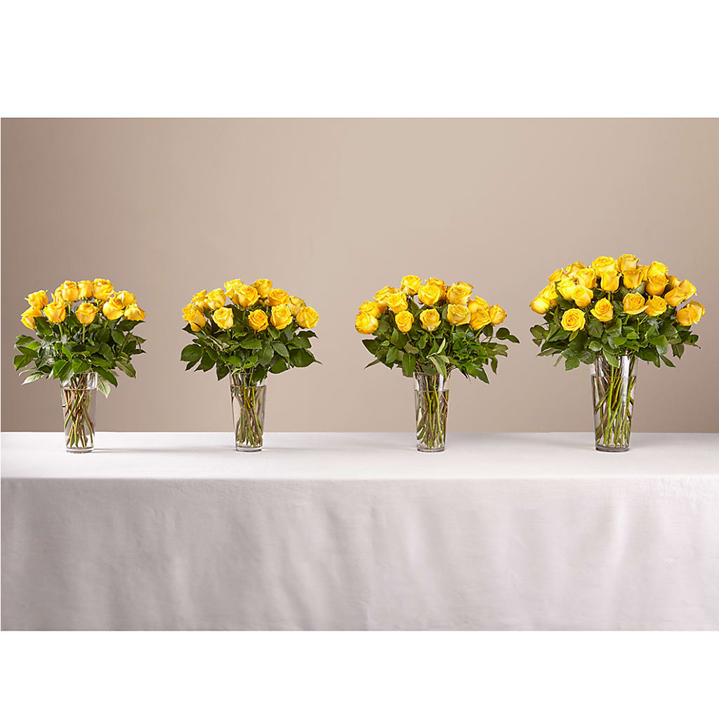 Long Stem Yellow Rose Bouquet –  Oopsie Daisy Florist, Raeford NC