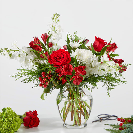 Merry Moment Bouquet – A Florist Original –  Oopsie Daisy Florist, Raeford NC