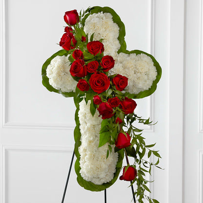 Floral Cross Easel –  Oopsie Daisy Florist, Raeford NC