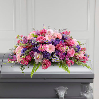 Glorious Garden Casket Spray –  Oopsie Daisy Florist, Raeford NC