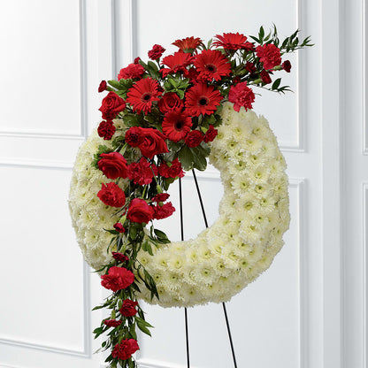 Graceful Tribute Wreath –  Oopsie Daisy Florist, Raeford NC