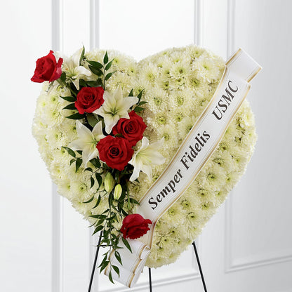 Heartfelt Hero Standing Heart –  Oopsie Daisy Florist, Raeford NC