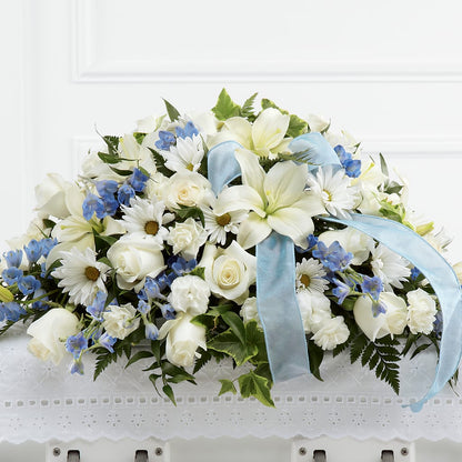 Tender Treasure Casket Spray –  Oopsie Daisy Florist, Raeford NC