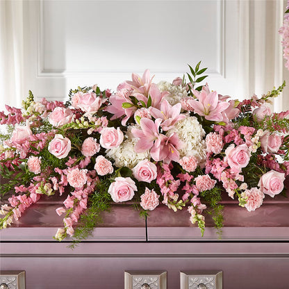 Life & Remembrance Casket Spray –  Oopsie Daisy Florist, Raeford NC